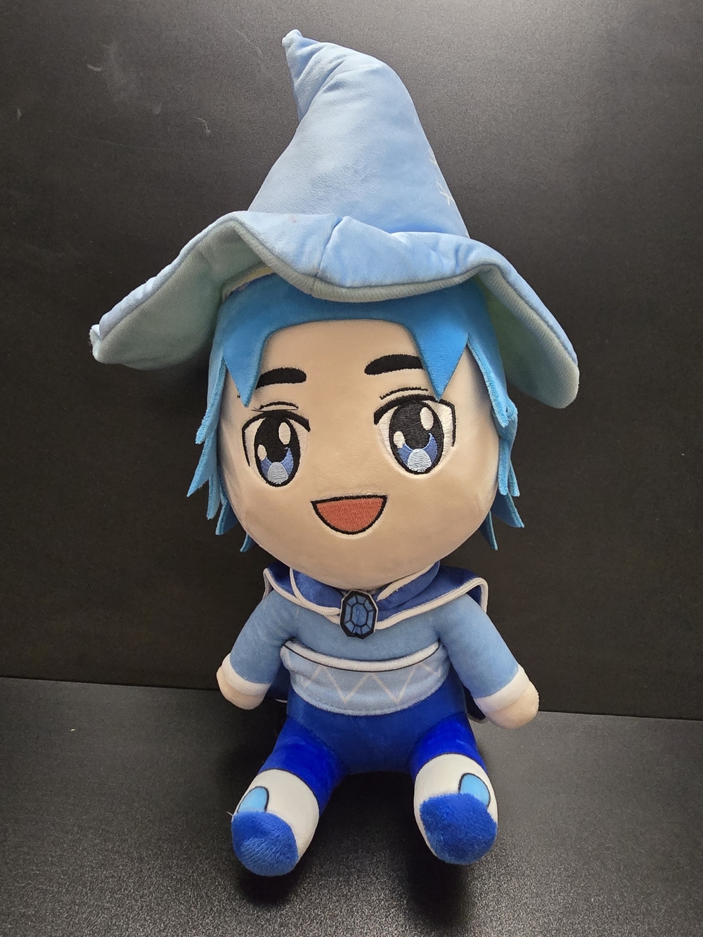 Blue Wizard Plush Doll - Cute Blue Hat Fantasy Stuffed Toy